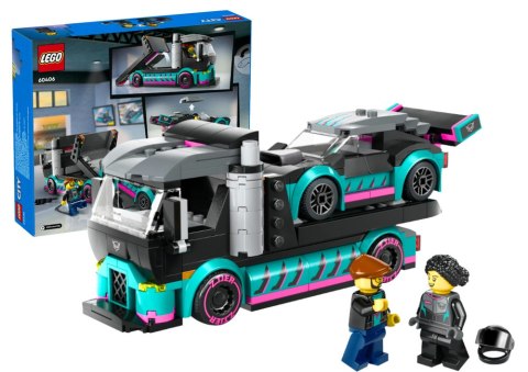 Klocki LEGO CITY Samochód Wyścigowy I Laweta 328 Elementów 60406 LEGO Klocki LEGO CITY Samochód Wyścigowy I Laweta 328 Elementów 60406 LEGO