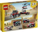 Klocki LEGO CREATOR Ciężarówka Z Platformą I Helikopterem 270 Elementów 31146 LEGO