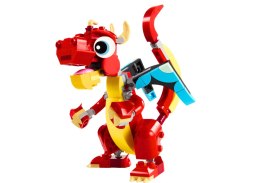 Klocki LEGO CREATOR Czerwony Smok 149 Elementów 31145 LEGO