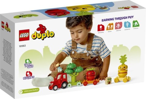 Klocki LEGO DUPLO Mój Pierwszy Traktor Z Warzywami I Owocami P4 10982 LEGO Klocki LEGO DUPLO Mój Pierwszy Traktor Z Warzywami I Owocami P4 10982 LEGO