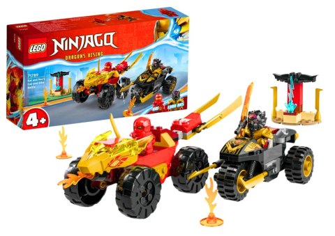 Klocki LEGO NINJAGO Bitwa Samochodowo-Motocyklowa Między Kaiem A Rasem 71789 LEGO Klocki LEGO NINJAGO Bitwa Samochodowo-Motocyklowa Między Kaiem A Rasem 71789 LEGO