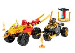 Klocki LEGO NINJAGO Bitwa Samochodowo-Motocyklowa Między Kaiem A Rasem 71789 LEGO