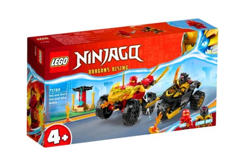 Klocki LEGO NINJAGO Bitwa Samochodowo-Motocyklowa Między Kaiem A Rasem 71789 LEGO Klocki LEGO NINJAGO Bitwa Samochodowo-Motocyklowa Między Kaiem A Rasem 71789 LEGO