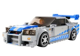 Klocki LEGO SPEED CHAMPIONS Fast & Furious Nissan Skyline GT-R (R34) 319 Elementów 76917 LEGO