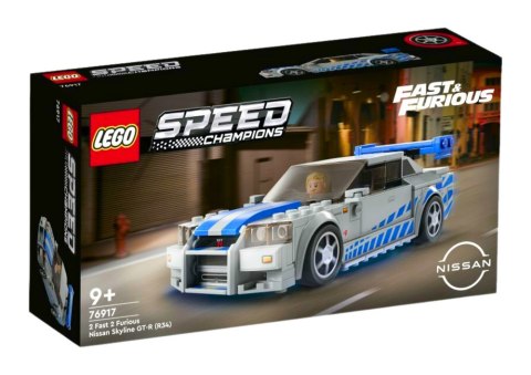 Klocki LEGO SPEED CHAMPIONS Fast & Furious Nissan Skyline GT-R (R34) 319 Elementów 76917 LEGO Klocki LEGO SPEED CHAMPIONS Fast & Furious Nissan Skyline GT-R (R34) 319 Elementów 76917 LEGO