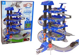 Policyjny Parking Czteropoziomowy 1:64 Pojazdy Dźwięk Światła LEAN Toys