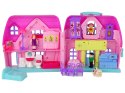 Domek Dla Lalek Mebelki Akcesoria Figurki Różowy LEAN Toys