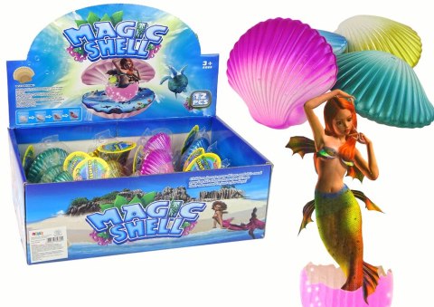 Magiczna Rosnąca Syrena w Muszli 8 cm x 6,5 cm LEAN TOYS Magiczna Rosnąca Syrena w Muszli 8 cm x 6,5 cm LEAN TOYS