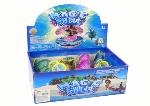 Magiczna Rosnąca Syrena w Muszli 8 cm x 6,5 cm LEAN TOYS Magiczna Rosnąca Syrena w Muszli 8 cm x 6,5 cm LEAN TOYS