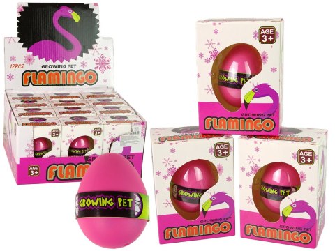 Rosnące Jajo Flaming 6cm Różowe LEAN TOYS Rosnące Jajo Flaming 6cm Różowe LEAN TOYS