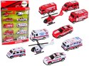 Zestaw Autek Resoraki Pojazdy Straż Pożarna Ambulans LEAN Toys