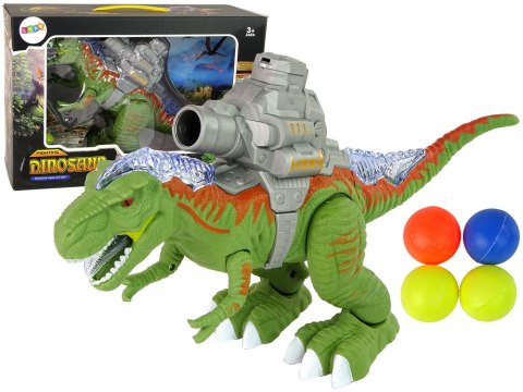 Dinozaur z Katapultą Chodzi Strzela Zielony LEAN Toys Dinozaur z Katapultą Chodzi Strzela Zielony LEAN Toys