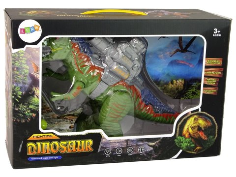 Dinozaur z Katapultą Chodzi Strzela Zielony LEAN Toys Dinozaur z Katapultą Chodzi Strzela Zielony LEAN Toys