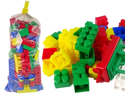 Kolorowe Klocki Konstrukcyjne K3 Bardzo Duże 200 Elementów HEMAR Kolorowe Klocki Konstrukcyjne K3 Bardzo Duże 200 Elementów HEMAR