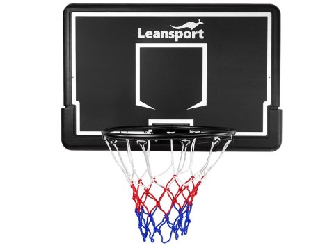 Kosz Do Koszykówki Do Powieszenia Tablica Kosz Ogród Czarny 90 cm LEAN Sport Kosz Do Koszykówki Do Powieszenia Tablica Kosz Ogród Czarny 90 cm LEAN Sport