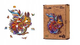 Puzzle Drewniane EKO 47 Leśna Wiewiórka A4 PuzA4-00729 Marka niezdefiniowana