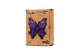 Puzzle Drewniane EKO 50 Kolorowy Motyl A4 PuzA4-01723 Marka niezdefiniowana