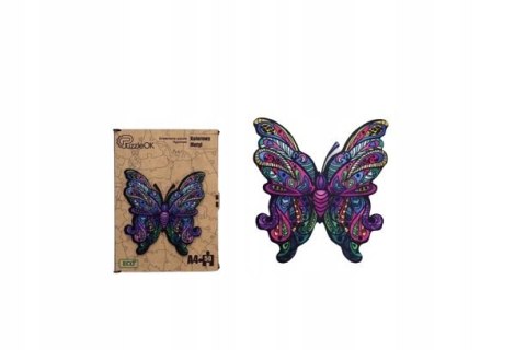 Puzzle Drewniane EKO 50 Kolorowy Motyl A4 PuzA4-01723 Marka niezdefiniowana Puzzle Drewniane EKO 50 Kolorowy Motyl A4 PuzA4-01723 Marka niezdefiniowana