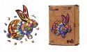 Puzzle Drewniane EKO 60 Puszysty Królik A4 PuzA4-01744 Marka niezdefiniowana