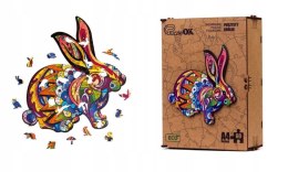 Puzzle Drewniane EKO 60 Puszysty Królik A4 PuzA4-01744 Marka niezdefiniowana