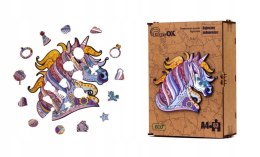 Puzzle Drewniane EKO 63 Bajeczny Jednorożec A4 PuzA4-00707 Marka niezdefiniowana