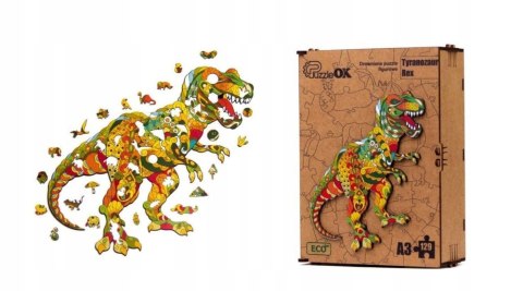 Puzzle Drewniane EKO 72 Tyranozaur Rex A4 PuzA4-00704 Marka niezdefiniowana Puzzle Drewniane EKO 72 Tyranozaur Rex A4 PuzA4-00704 Marka niezdefiniowana