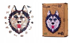 Puzzle Drewniane EKO 73 Śnieżny Husky A4 PuzA4-00714 Marka niezdefiniowana