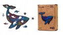 Puzzle Drewniane EKO 75 Potężny Wieloryb A4 PuzA4-01737 Marka niezdefiniowana