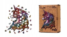 Puzzle Drewniane EKO 76 Tęczowy Jednorożec A4 PuzA4-00701 Marka niezdefiniowana