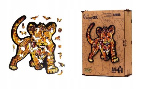 Puzzle Drewniane EKO 78 Simba A4 PuzA4-01752 Marka niezdefiniowana Puzzle Drewniane EKO 78 Simba A4 PuzA4-01752 Marka niezdefiniowana