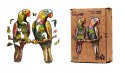 Puzzle Drewniane EKO 82 Papużki Faliste A4 PuzA4-01212 Marka niezdefiniowana