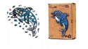 Puzzle Drewniane EKO 84 Delfin Morski A4 PuzA4-00702 Marka niezdefiniowana
