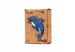 Puzzle Drewniane EKO 84 Delfin Morski A4 PuzA4-00702 Marka niezdefiniowana