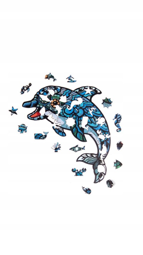 Puzzle Drewniane EKO 84 Delfin Morski A4 PuzA4-00702 Marka niezdefiniowana Puzzle Drewniane EKO 84 Delfin Morski A4 PuzA4-00702 Marka niezdefiniowana