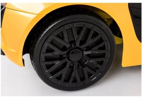 Auto na Akumulator Audi R8 Spyder Żółty Lakierowany LEAN CARS Auto na Akumulator Audi R8 Spyder Żółty Lakierowany LEAN CARS