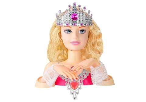 Głowa Lalki do Stylizacji z Koroną + Akcesoria LEAN Toys Głowa Lalki do Stylizacji z Koroną + Akcesoria LEAN Toys