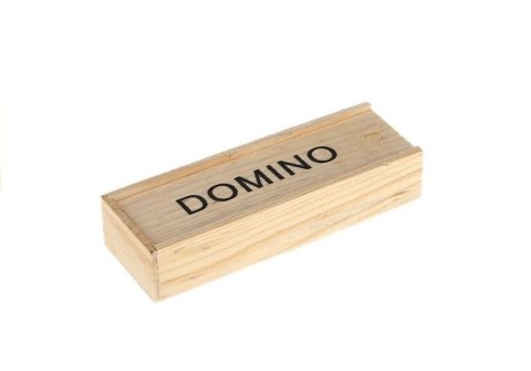 Gra Domino w Drewnianym Pudełku 28 Elementy LEAN TOYS Gra Domino w Drewnianym Pudełku 28 Elementy LEAN TOYS