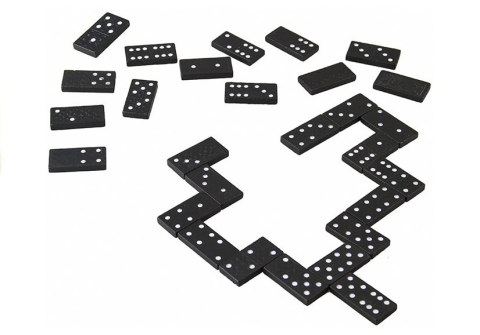Gra Domino w Drewnianym Pudełku 28 Elementy LEAN TOYS Gra Domino w Drewnianym Pudełku 28 Elementy LEAN TOYS
