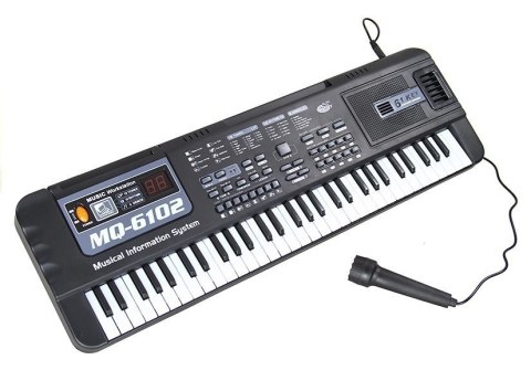 Keyboard MQ-6102 61 Klawiszy Mikrofon Do Nauki LEAN Toys