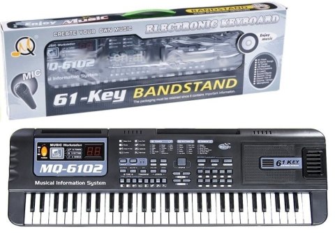 Keyboard MQ-6102 61 Klawiszy Mikrofon Do Nauki LEAN Toys