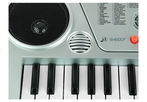 Keyboard MQ5407 Organy 54 Klawisze LCD Ładowarka LEAN Toys Keyboard MQ5407 Organy 54 Klawisze LCD Ładowarka LEAN Toys