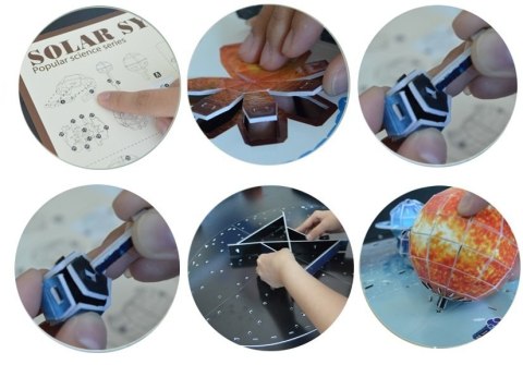 Puzzle 3D Układ Słoneczny Planety 146 Elementów LEAN Toys