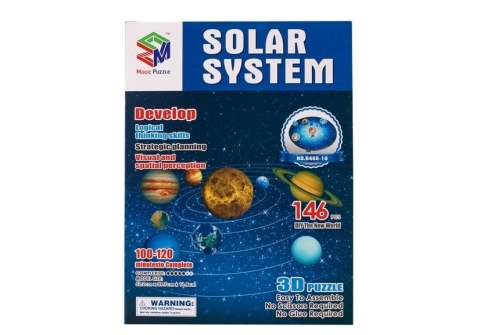 Puzzle 3D Układ Słoneczny Planety 146 Elementów LEAN Toys