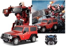 Robot Zdalnie sterowany Transformacja Auto RC Jeep LEAN Toys