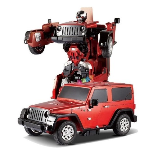Robot Zdalnie sterowany Transformacja Auto RC Jeep LEAN Toys