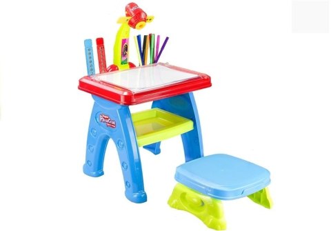 Stolik Biurko Projektor Rzutnikiem Pisaki 87 cm LEAN Toys Stolik Biurko Projektor Rzutnikiem Pisaki 87 cm LEAN Toys