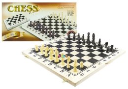 Szachy drewniane duże 39cm x 39cm LEAN Toys