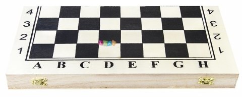 Szachy drewniane duże 39cm x 39cm LEAN Toys