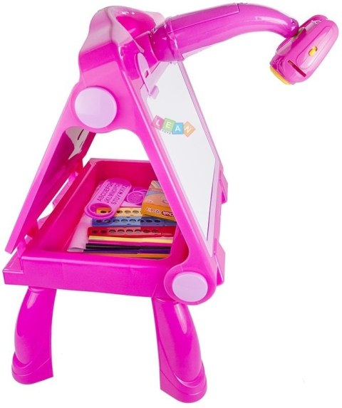 Tablica Sztaluga Projektor Na Kredę Pisak 49 cm LEAN Toys Tablica Sztaluga Projektor Na Kredę Pisak 49 cm LEAN Toys