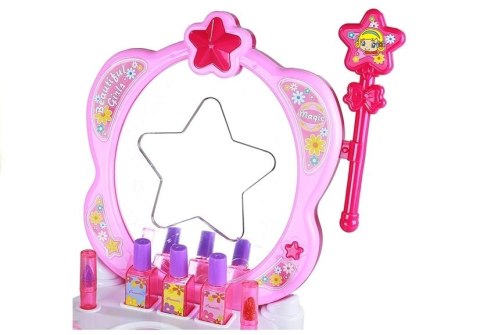 Toaletka z Akcesoriami Duże Magiczne Lustro LEAN Toys